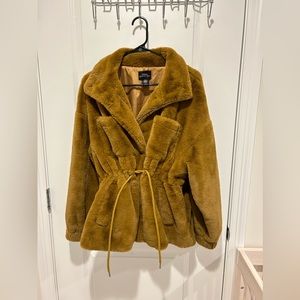 Urban Outfitters faux fur utility coat